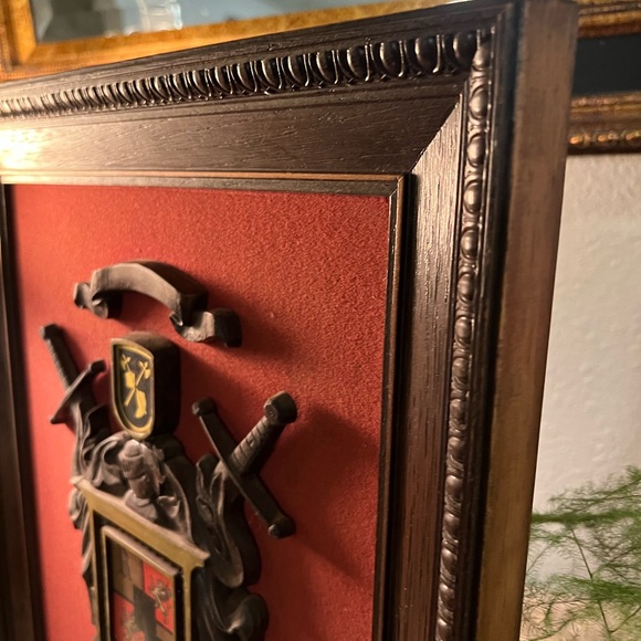 Vintage Halbert’s Coat Of Arms Royal Crest Shield Sword Wall Decor RICHBELL 70s - Picture 4 of 15